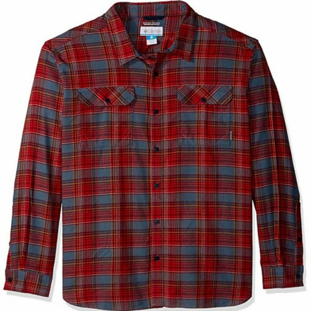 Columbia Flare Gun Flannel Long Sleeve Shirt L
